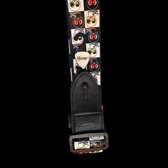Havana Polyester Guitar Strap (Red,Black) - Taal Musicals