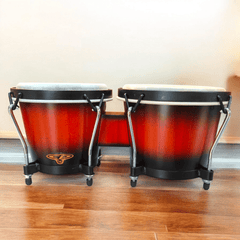 DOUBLE BONGO SPECIAL MADE (RED)  – TAAL MUSICALS