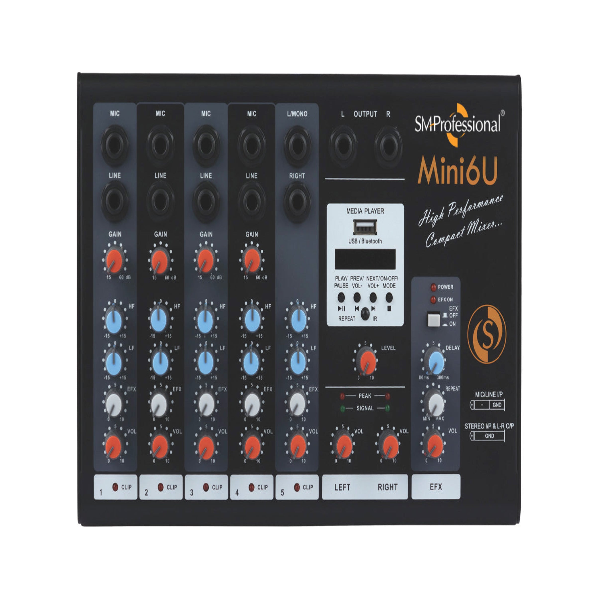 SMP Professional Mini6U audio mixer 