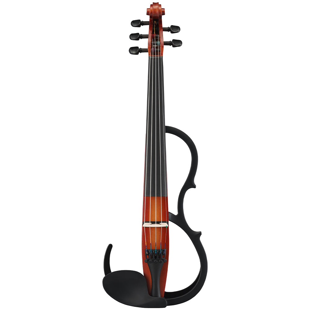 Yamaha SV255 5-String Silent Violin – Electric Violin with Adaptor | Natural Finish.