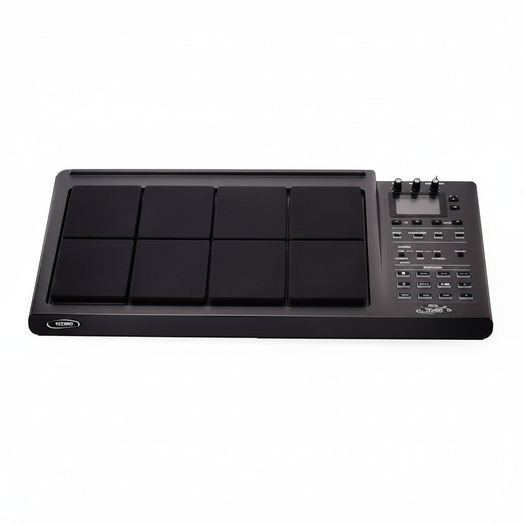 TECHNO Black electronic drum pad with control panel