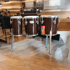 Bongo Triple with Stand Special Edition (Brown) - TAAL MUSICALS