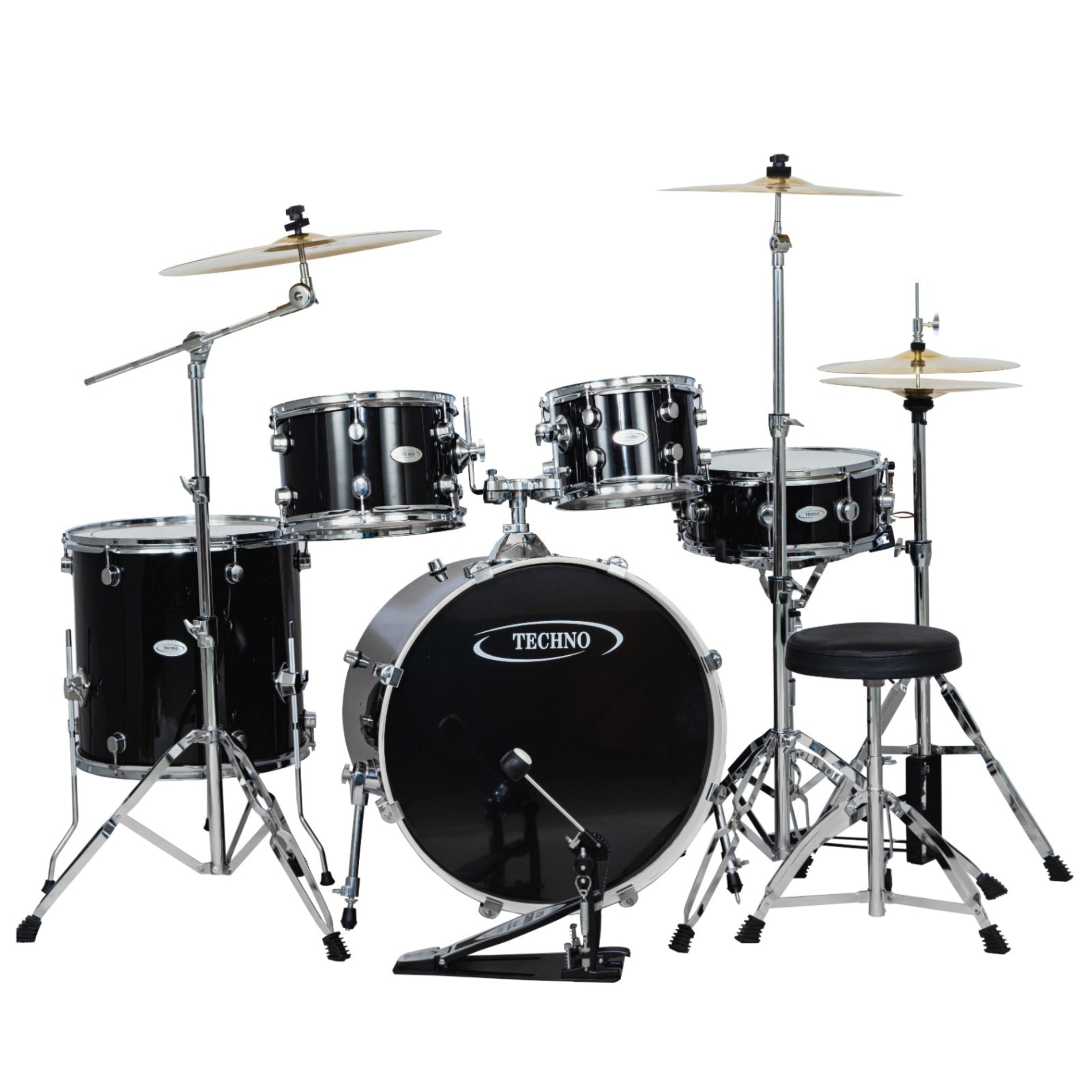 Techno black  drum kit