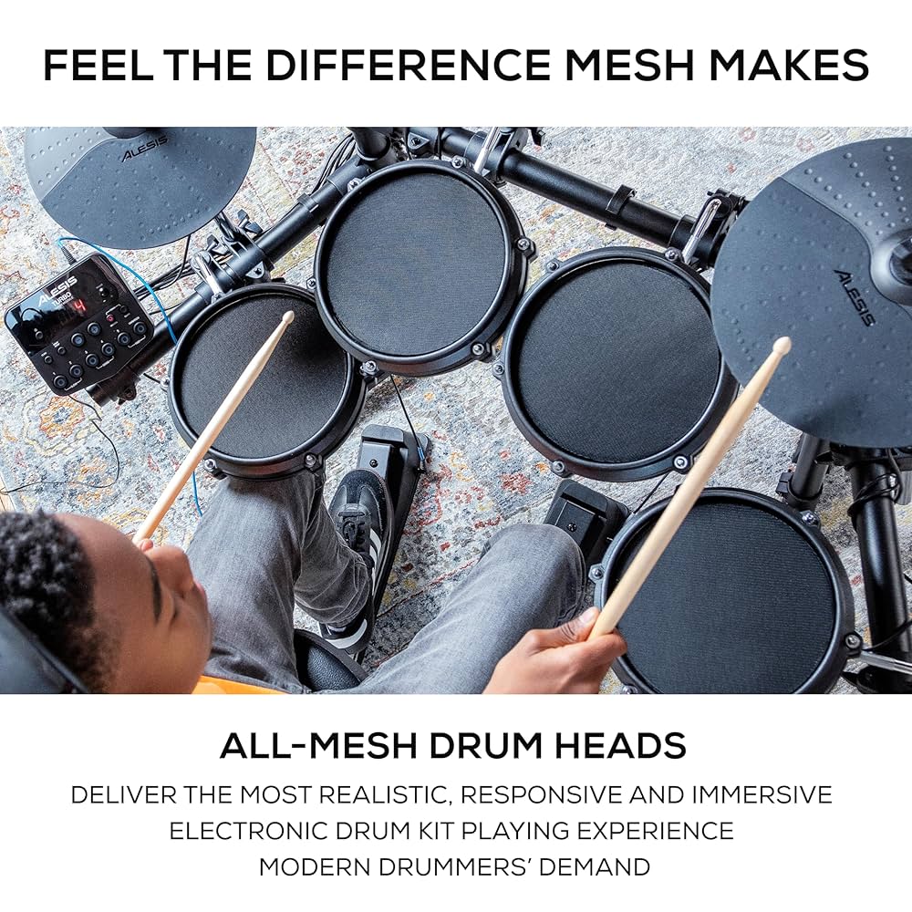 Alesis Turbo Mesh Electronic Drum Kit Black- Taal Musicals