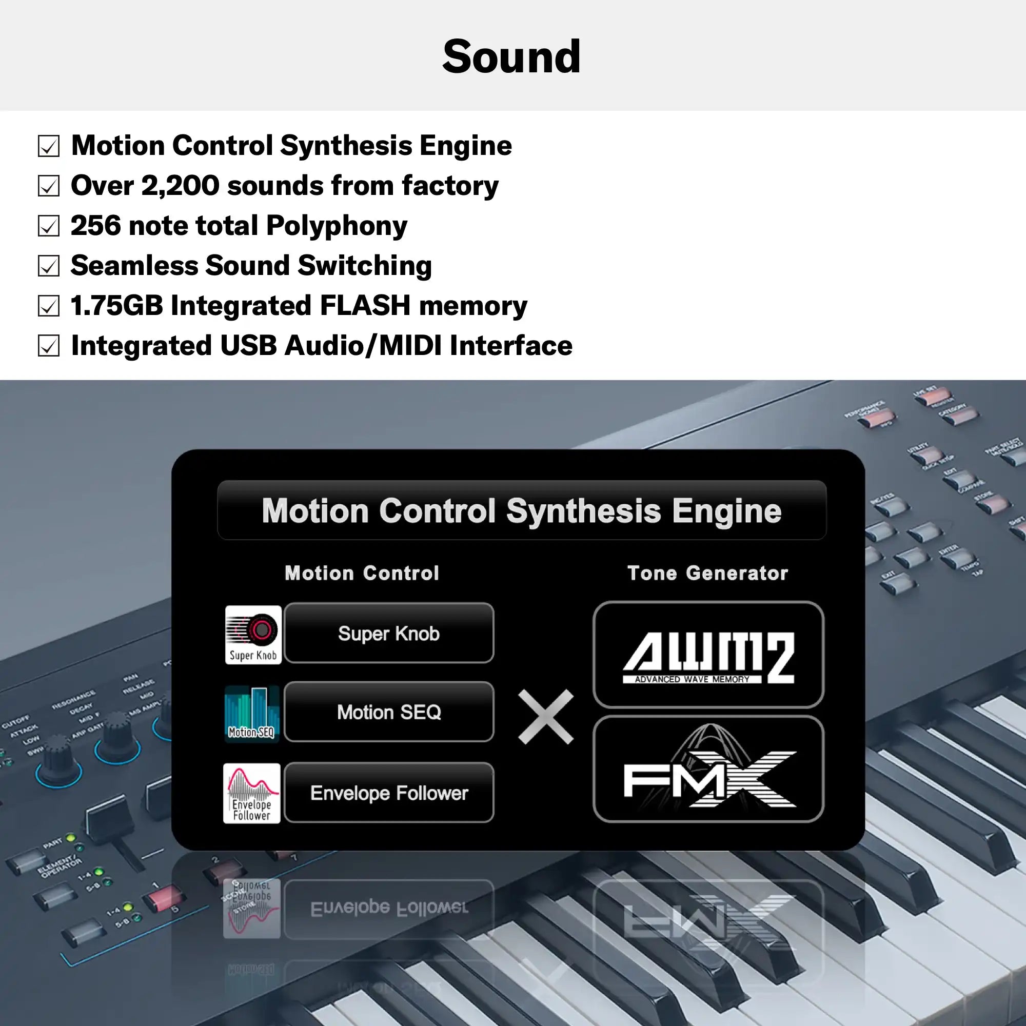 Yamaha MODX6+ Synthesizer With 61 Keys - Taal Musicals