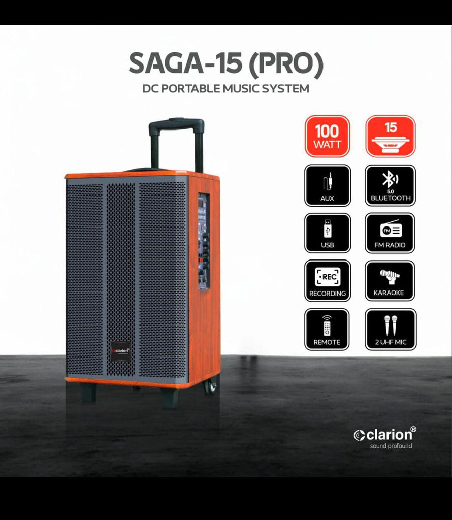 邦楽 J-LOUD,CD Clarion JM DC-1523 Clef 15SE Pro Trolley Speaker | Taal Musicals