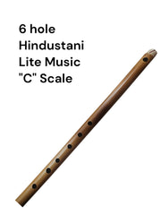 6-Hole Hindustani Flute: Master Lite Music -Taal Musicals