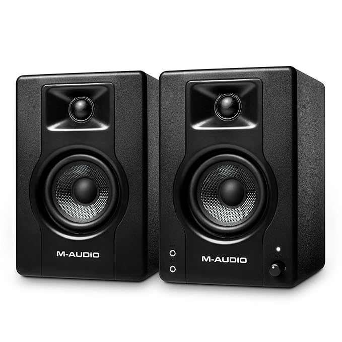 M-Audio Bx3 120-Watt Rca, Auxiliary Powered Studio Monitors - Taal Musicals