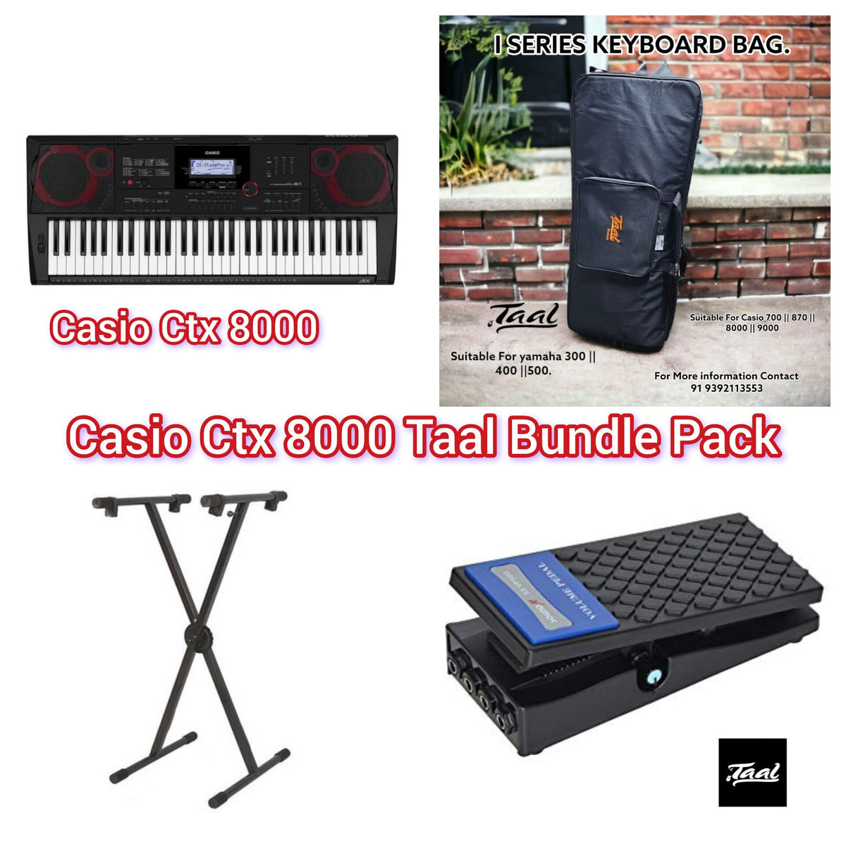 CASIO CT X8000IN BUNDLE PACK - Taal Musicals