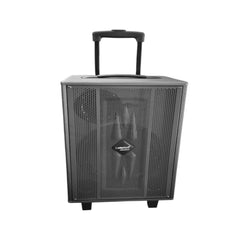 Portable speaker with wheels 
