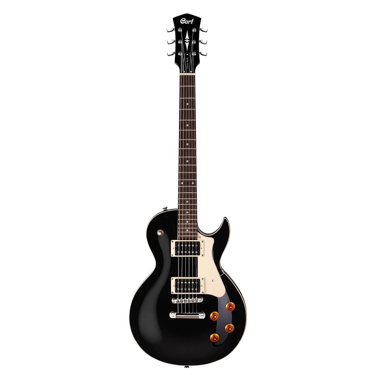 Cort CR100 Black Electric Guitar, Classic Style Guitar India, Taal Musicals