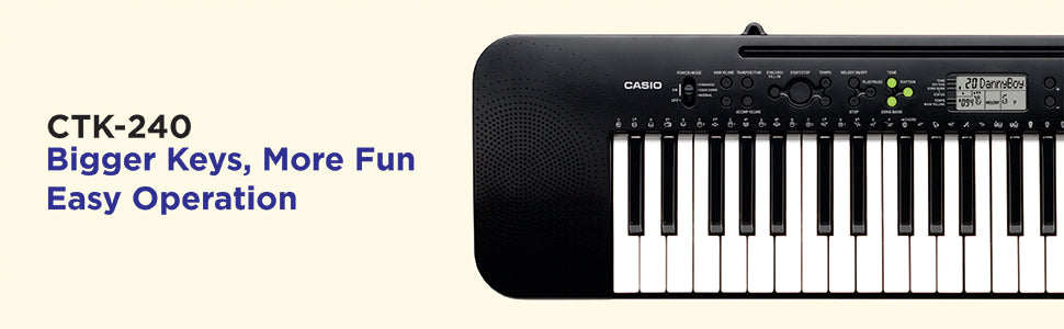 Casio CTK-240 Musical Keyboard - Taal Musicals