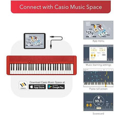 Casio CT-S1 61-key Portable Keyboard - RED - Taal Musicalss