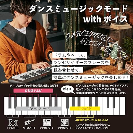 Casio CTS-195 PORTABLE KEYBOARD 61 KEYS - Taal Musicals