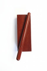 Nattuvangam Thalam – Wooden Bharatanatyam Tala Instrument | Brown, Rose & Blue