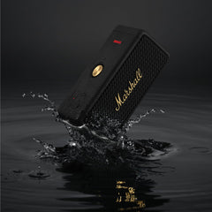 Marshall Emberton II 20 W Wireless Bluetooth Portable Outdoor Speaker (Black & Brass) -  Taal Musicals