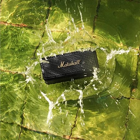 Marshall Emberton II 20 W Wireless Bluetooth Portable Outdoor Speaker (Black & Brass) -  Taal Musicals