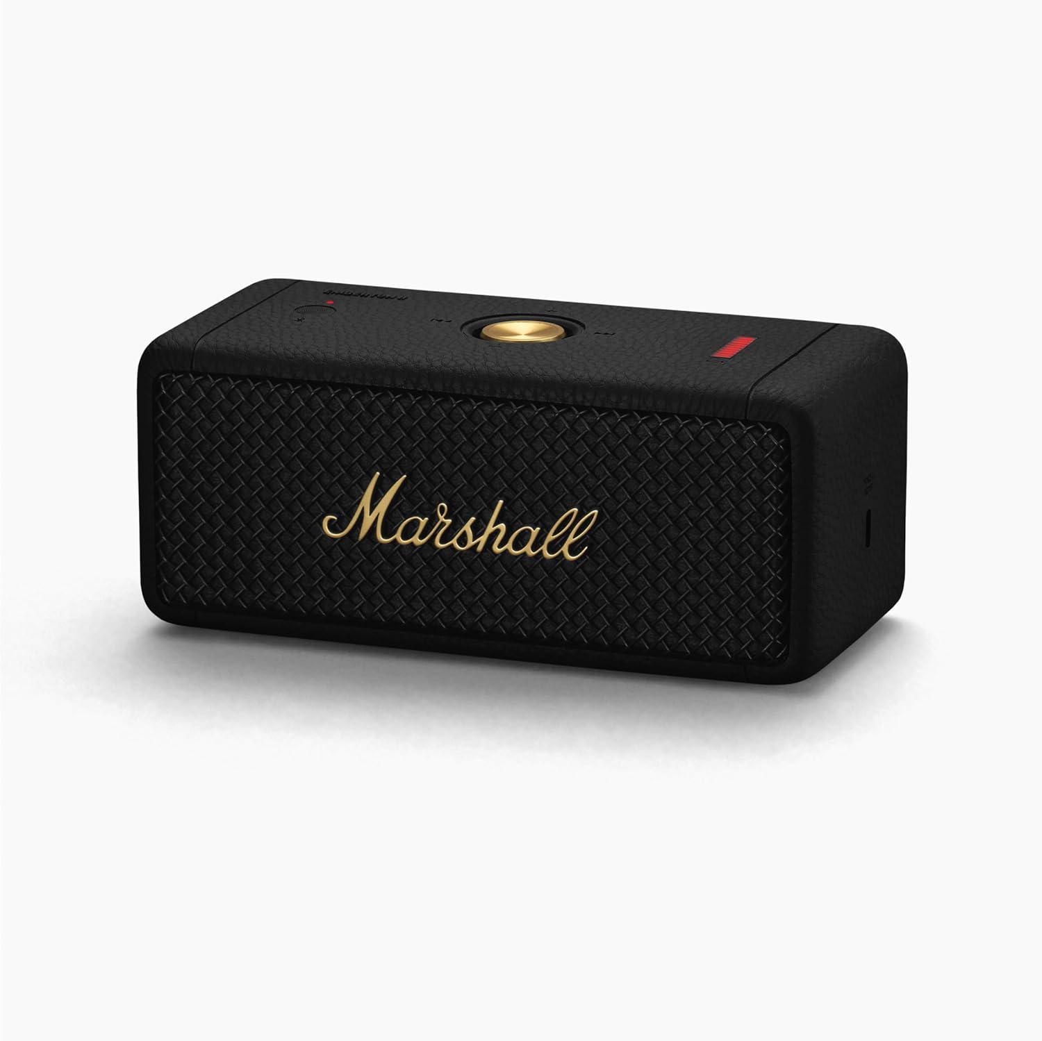 Marshall Emberton II 20 W Wireless Bluetooth Portable Outdoor Speaker (Black & Brass) -  Taal Musicals