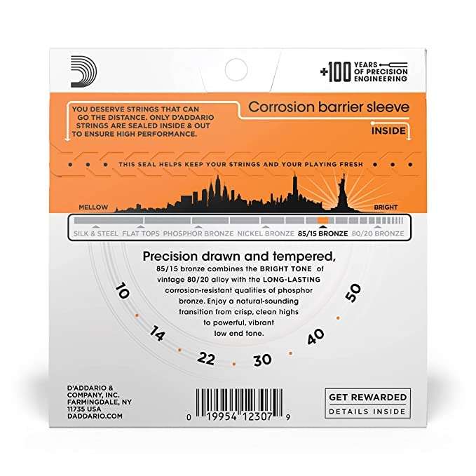 Daddario Acoustic Guitar String - Taal Musicals