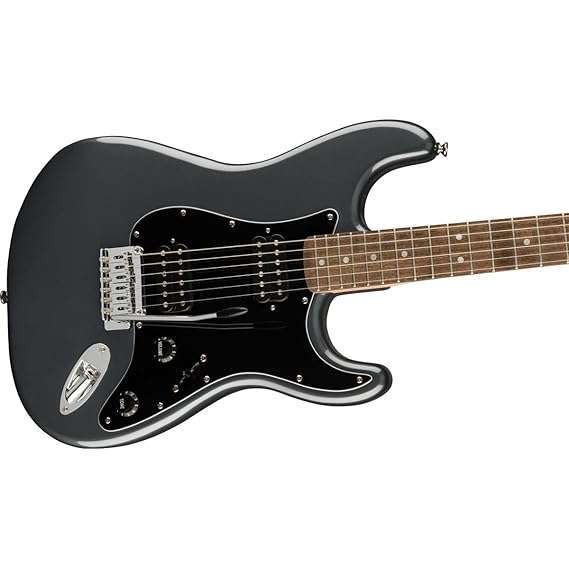 Fender Squier Affinity Strat HH Charcoal Frost Metallic - Taal Musicals