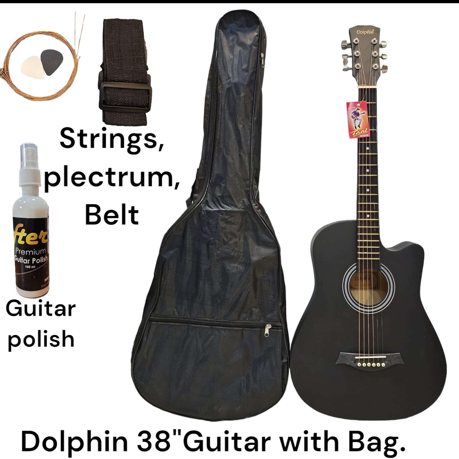 Dolphin Guitar With Full Pack - Taal Musicals