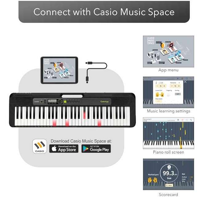 Casio LK-S250 Keyboard with Lighting Keys - Taal Musicals
