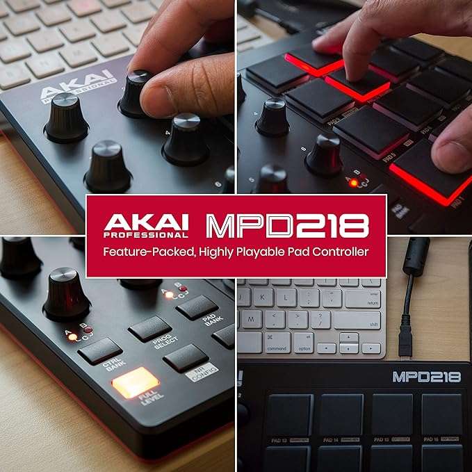 Akai Professional MPD218 (Black) - Taal Musicals