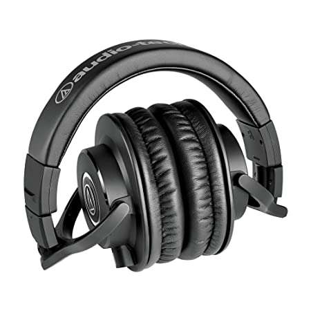 Audio-Technica Ath-M40X Professional Studio Wired Over Ear Headphones Without Mic (Black)