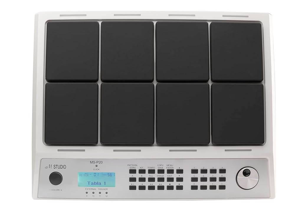 M-Studio MS P20 PRO Octapad White- Taal Musicals