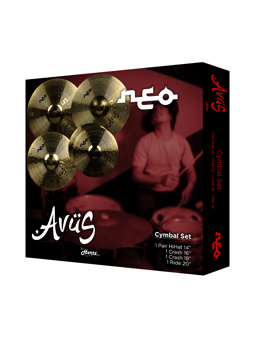 Avus Neo-I Gold Cymbal Set – 5Pack - Taal Musicals
