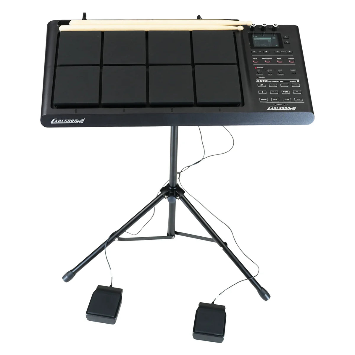 Carlsbro Okto B Electronic Percussion Pad – 8 Pads | Built-In Sounds | Practice & Performance