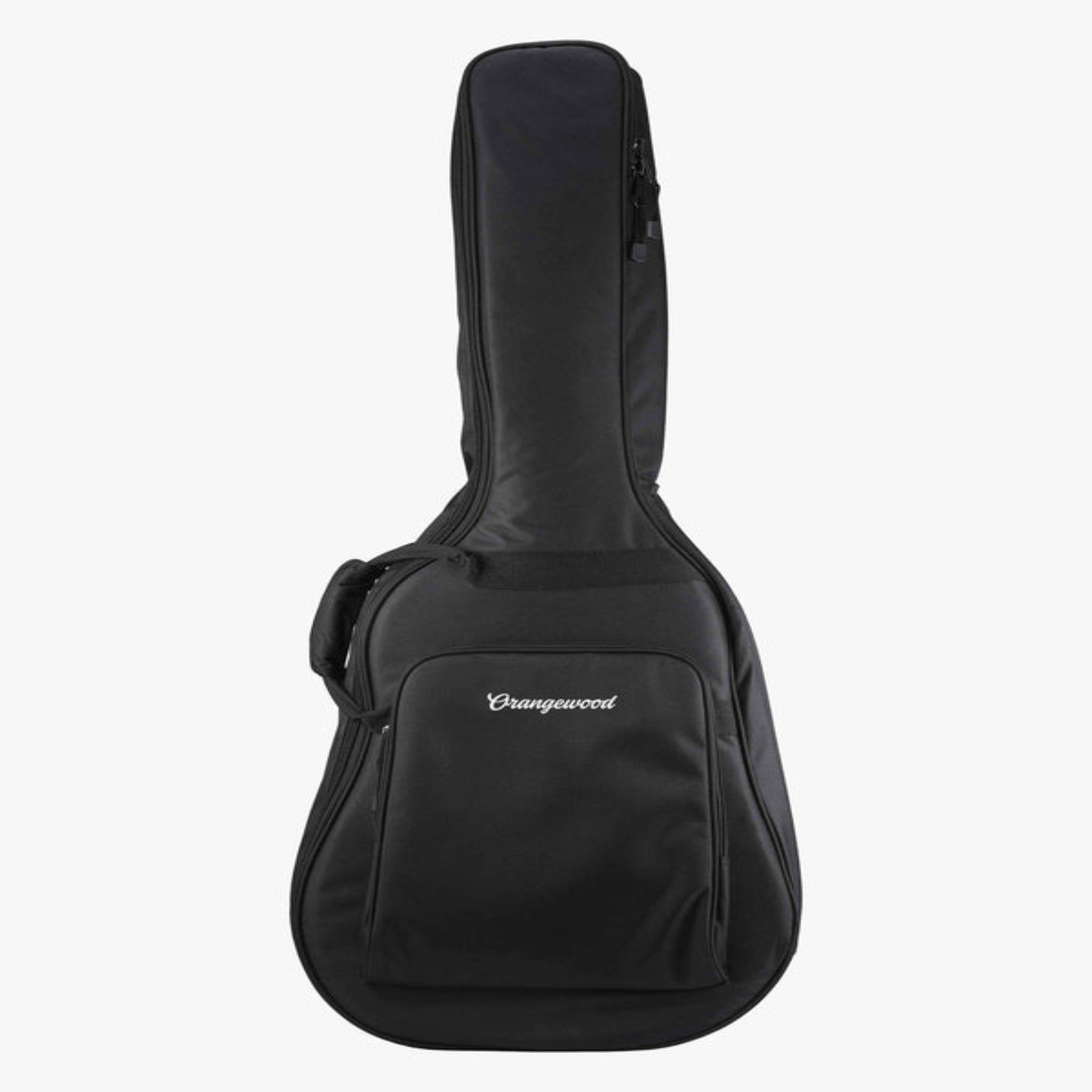Black guitar bag with 'Orangewood' 