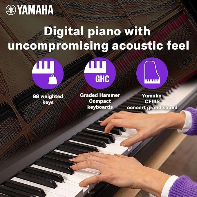 YAMAHA P-Series P-145B Digital Piano 88Keys, Black - Taal Musicals