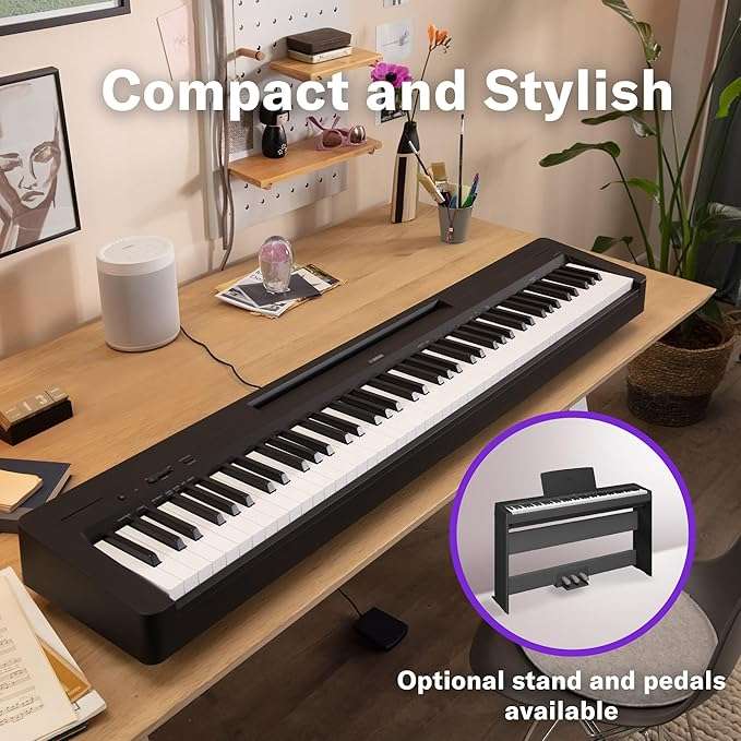 YAMAHA P-Series P-145B Digital Piano 88Keys, Black - Taal Musicals