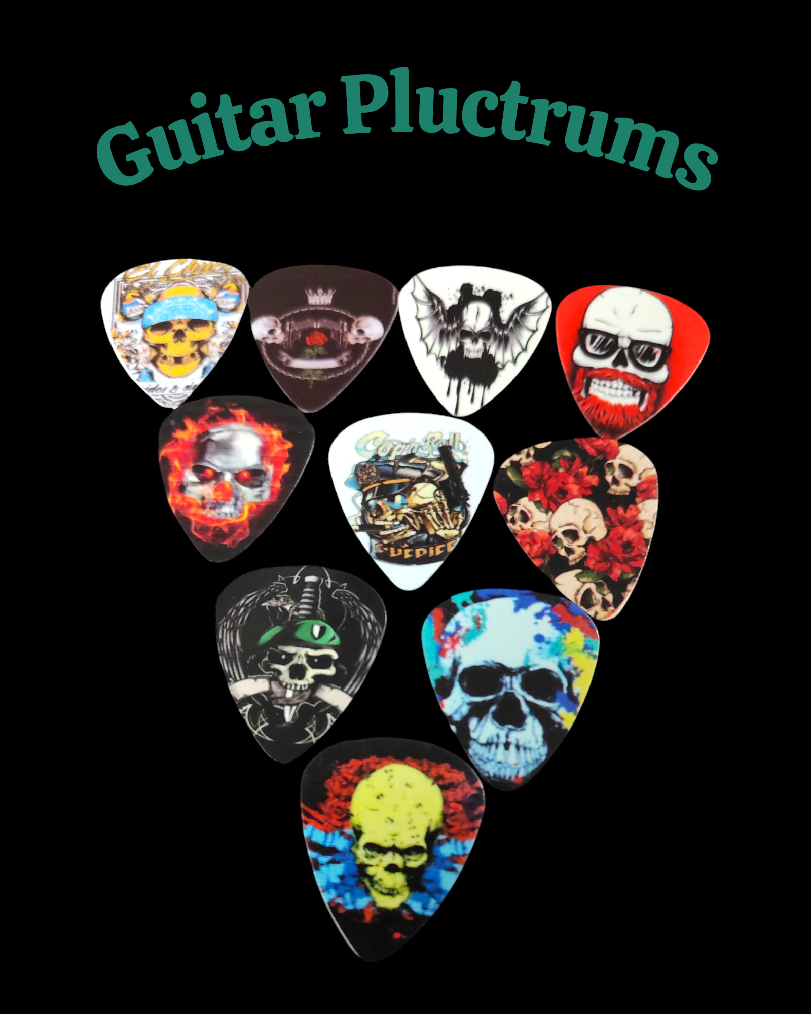 Guitar Plectrums Printed - Taal Musicals