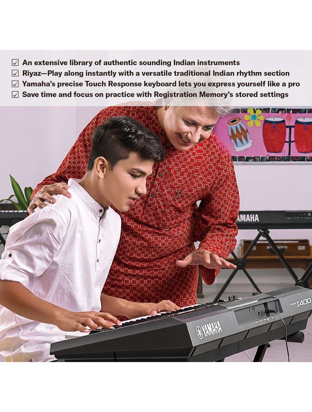 Yamaha PSR-I400 Portable Keyboard 61 Keys