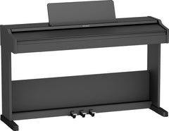 Roland RP107 Digital Compact and Affordable Home Piano with Traditional Upright Styling | Perfect for Beginners |Onboard Bluetooth & More,Black – Taal Musicals