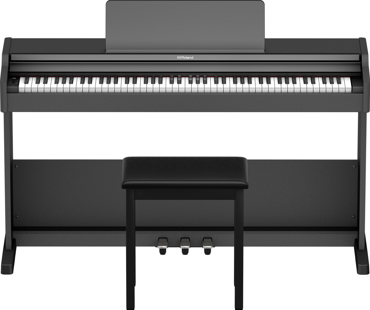 Roland RP107 Digital Compact and Affordable Home Piano with Traditional Upright Styling | Perfect for Beginners |Onboard Bluetooth & More,Black – Taal Musicals