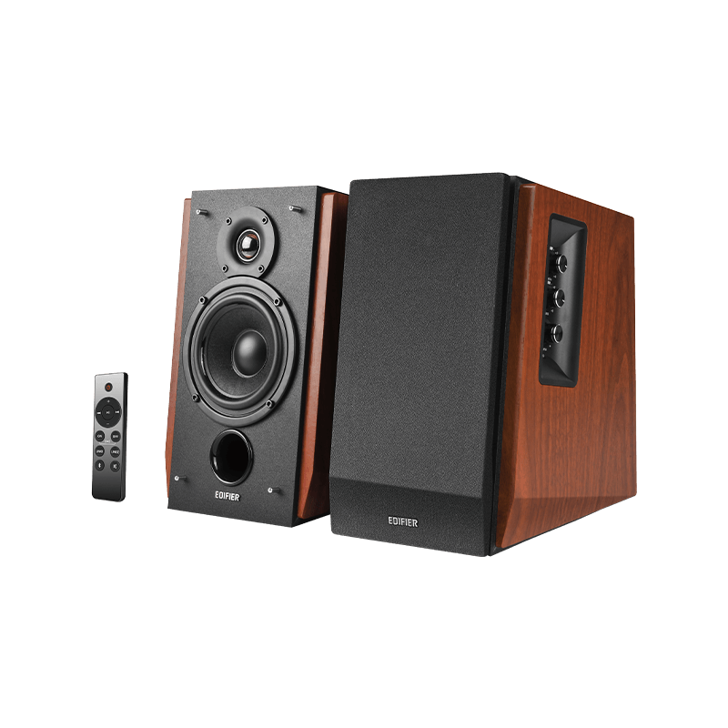 Edifier R1700BTs Bluetooth Bookshelf Speakers Brown - Taal Musicals