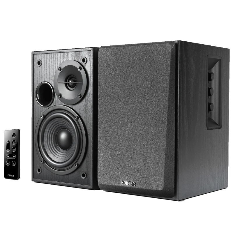 Edifier R1580MB Active 2.0 Bookshelf Speaker Set - Black - Taal Musicals