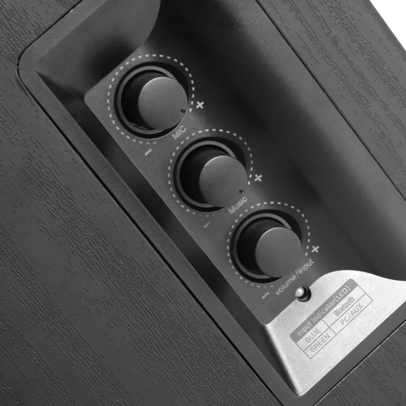 Edifier R1580MB Active 2.0 Bookshelf Speaker Set - Black - Taal Musicals
