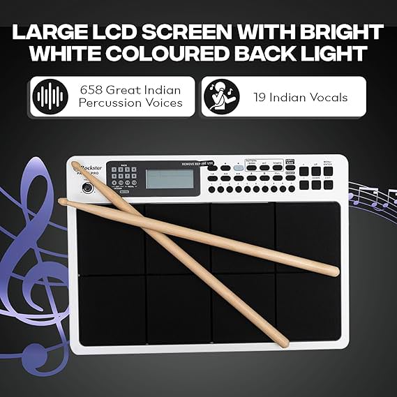 Rockstar PAD 20 Pro Octapad White - Taal Musicals