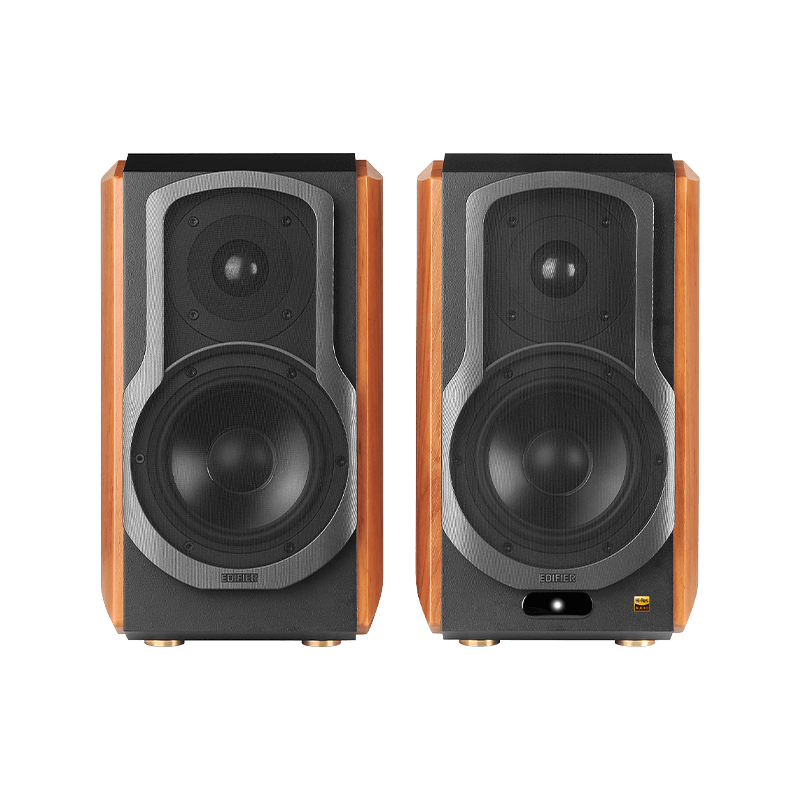 Edifier S1000W Wireless Hi-Fi Bookshelf Speaker - Brown - Taal Musicals