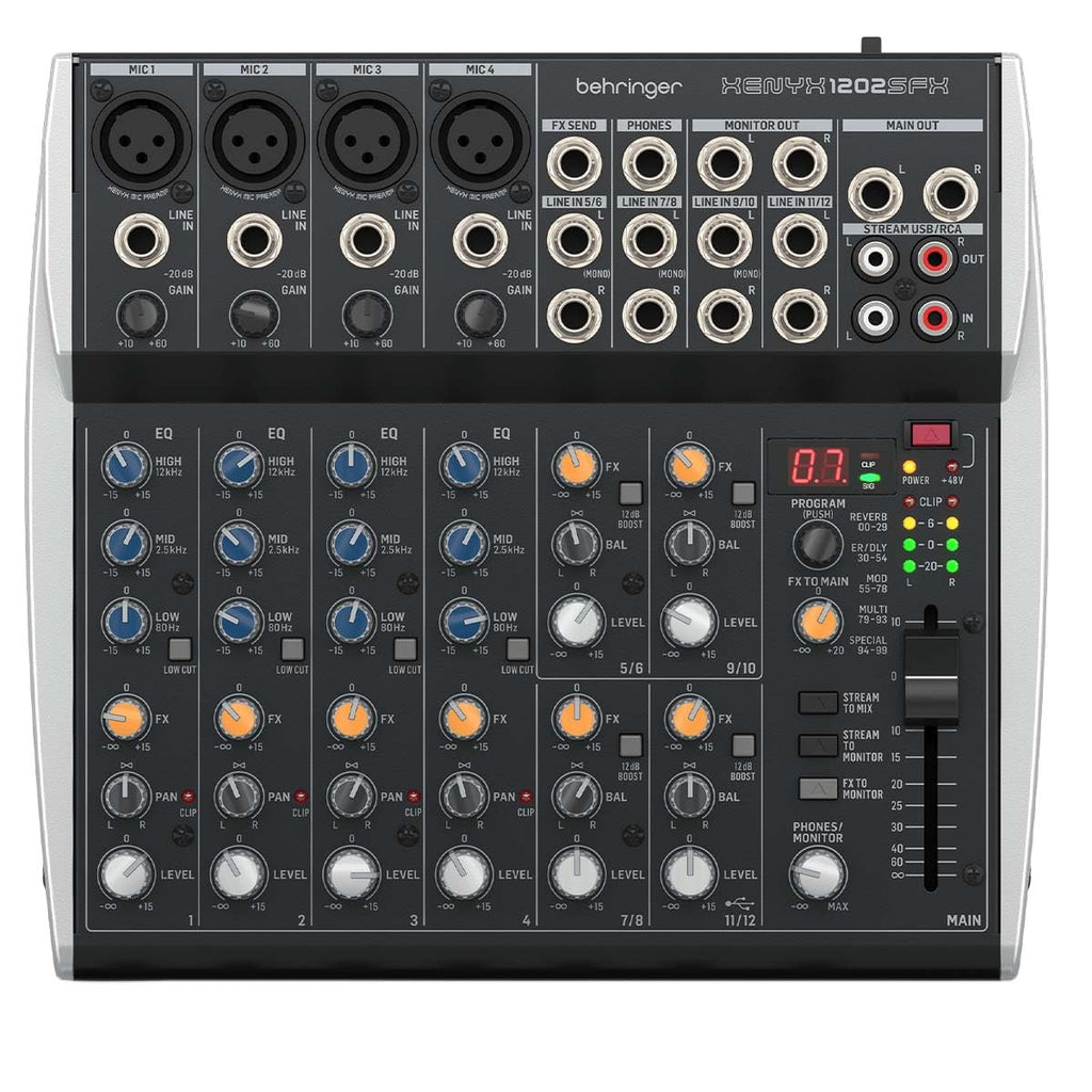 Behringer Xenyx 1202SFX 12-Channel Mixer | Taal Musicals – Taal