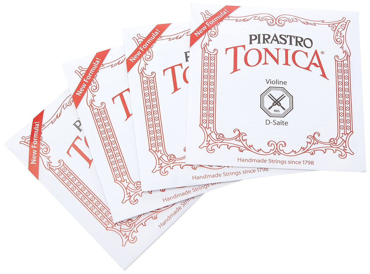 Violin Strings – Pirastro Tonica | Full Set | Premium Synthetic Core Strings