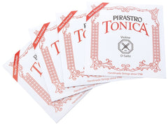 Violin Strings – Pirastro Tonica | Full Set | Premium Synthetic Core Strings