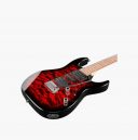 Ibanez 6 String Solid-Body Electric Guitar, Right, Transparent Red Burst